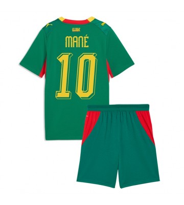 Senegal Sadio Mane #10 Bortaställ Barn VM 2026 Kortärmad (+ Korta byxor)